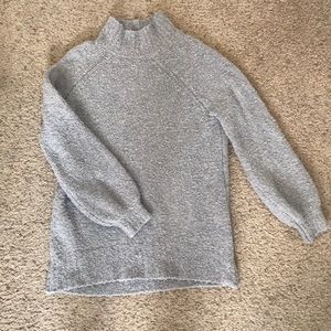gray oversized sweater